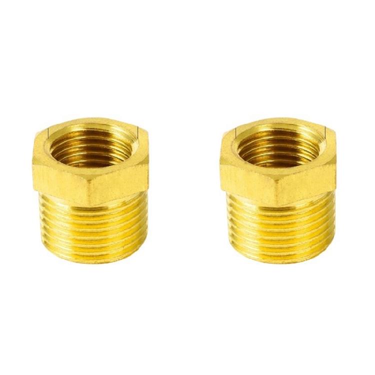Corrosion Resistant Brass Air System Reducers Direct Diameter Conversion Hexagonal Socket Threaded Pipe Fitting