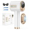 Лазерный эпилятор для удаления волос с быстрой вспышкой 0,8 с, безболезненное устройство для удаления волос в домашних условиях для женщин и мужчин, лечение всего тела
