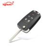 kigoauto Remote Key Case Shell 5 Button Flip Key Fob Replacement Case for Buick LaCrosse GL8 Chevrolet Volt 2010-2015