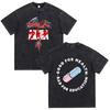 Akira Anime Shotaro Kaneda Washed Black Graphic Shirt Vintage Y2K Streetwear Tee