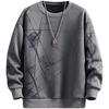[ODFMCE] Trainer Men's Spring Long Sleeve Casual Fashionable Relaxing Large Size (JP, Alphabet, 2XL, Gray)