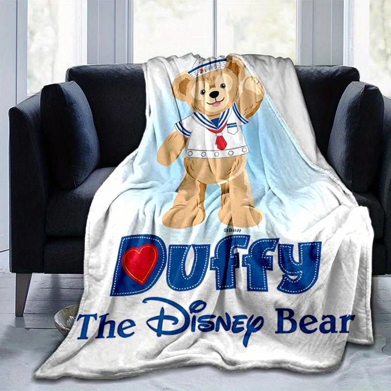 1pc, Disney Duffy Cozy Flannel Throw Blanket, Perfect Gift for Bedroom, Living Room, Travel, Camping, Car, Beach, Office Naps, Ideal Sofa Blanket, Out