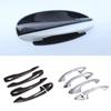 For Mercedes Benz C E GLC Class W205 W213 X253 2017 2018 Car Carbon Texture Exterior Door Handle Pull / Door Bowl Cover