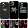 Чехол для телефона с флагом Азербайджана, сердце, любовь для iPhone 17 Air 16 16e 15 Plus для Apple 13 11 12 14 Pro Max coque fundas