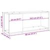TV Stand Rustic Wood Look 80 x 24 x 32 cm Engineered Wood
