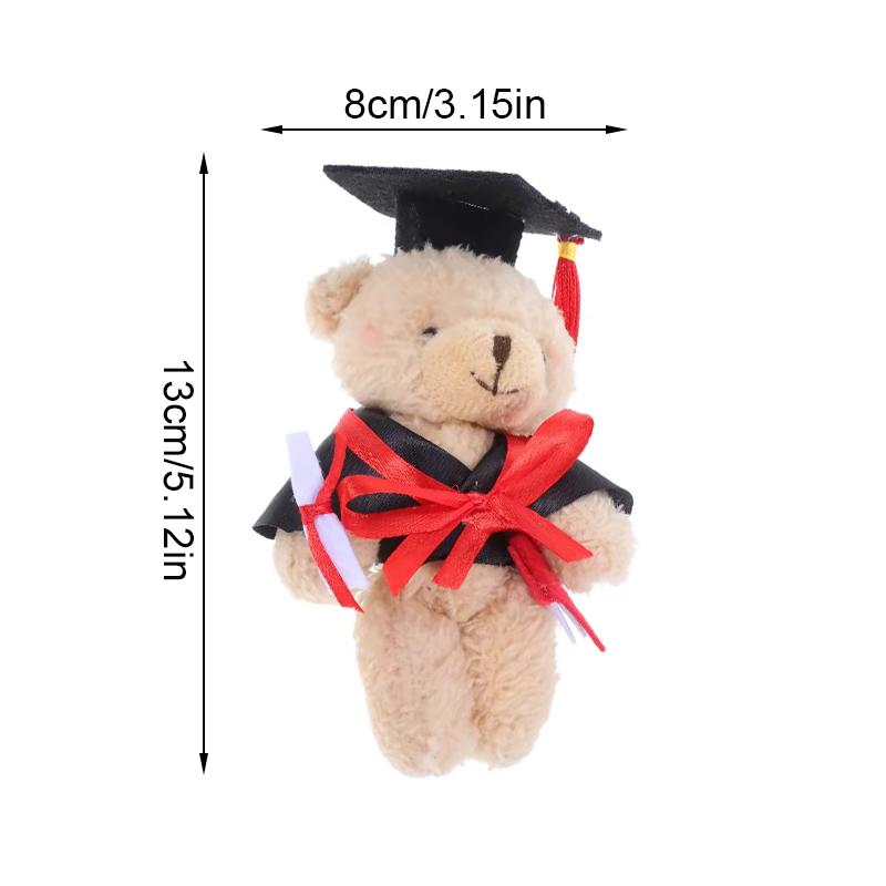 1 шт. Выпускной букет аксессуары товары для рукоделия плюшевый мишка мягкий докторский медведь DIY цветок выпускной докторский плюшевые мишки 13x8 см