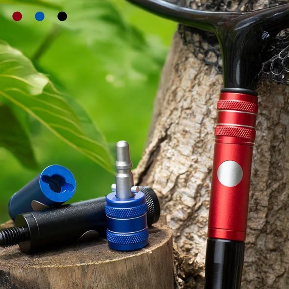 Aluminum Alloy Landing Net Head Adapter Anti-rotation Net Head Connector