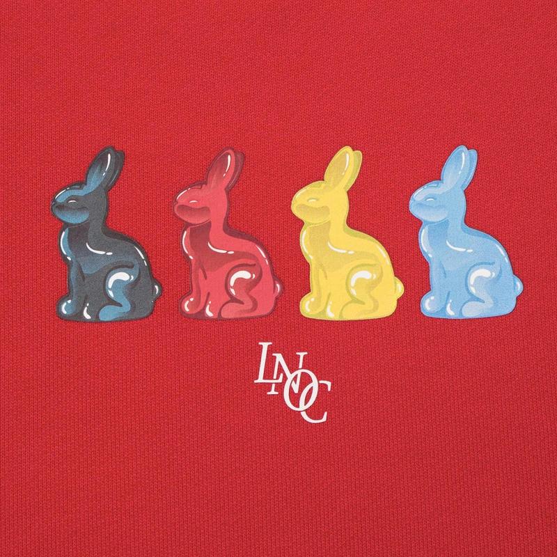 Толстовка с круглым вырезом и длинными рукавами Li Ning Cartoon Print, унисекс, малиново-красная AWDT315-1