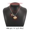 Light Luxury Metal Necklace For Women Ocean Element Scallop Starfish Pearl Clavicle Chain Vintage OL Style Jewelry Accessories