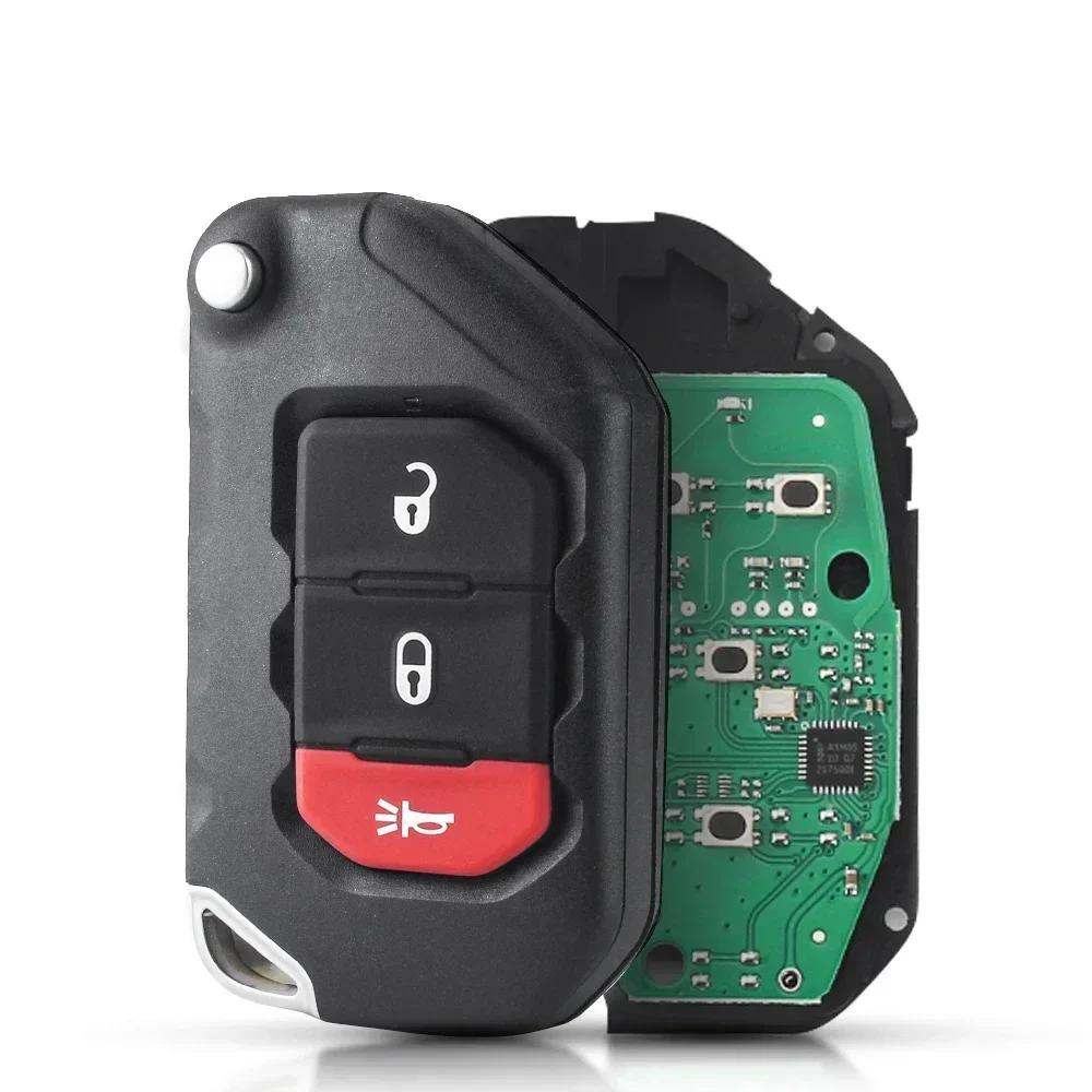 KEYYOU Бесключевой умный ключ-пульт 433 МГц Чип PCF7939M 4A Для Jeep Wrangler JL Gladiator 2018 2011 OHT1130261