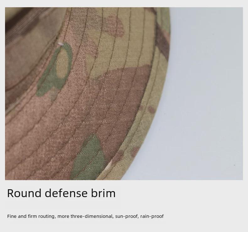 Тактическая камуфляжная шапка второго поколения — рыболовная шляпа с защитой от солнца для езды на велосипеде, пешего туризма и альпинизма.