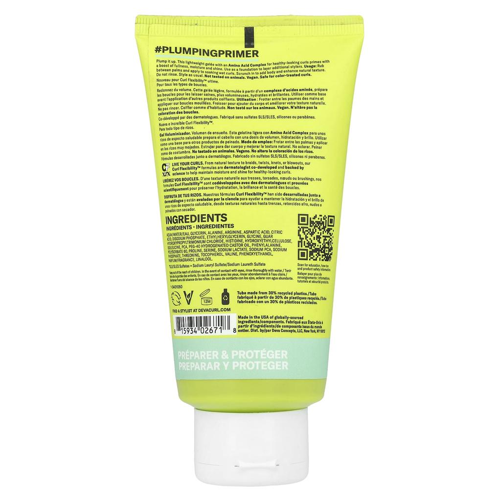 DevaCurl Укрепляющий праймер, Гель для укрепления волос, 5 жидких унций (147 мл)