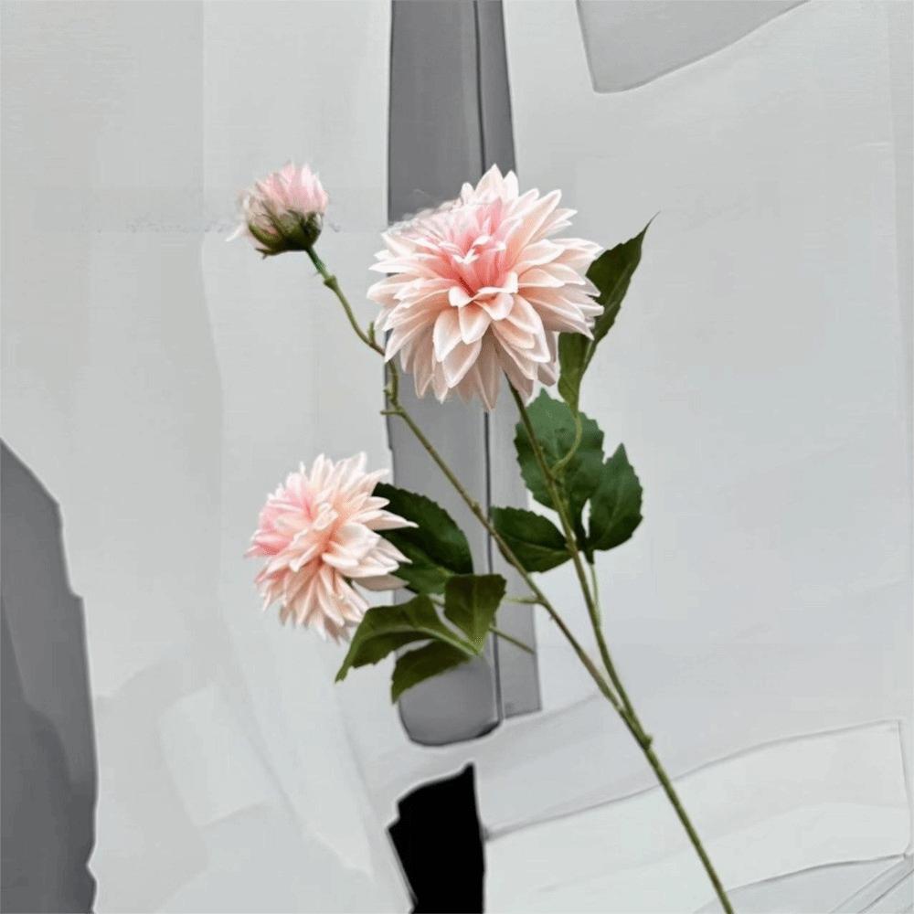 72cm Silk Flower 3 Heads Hydrangea Flower Lifelike Faux Flower  Photography Prop