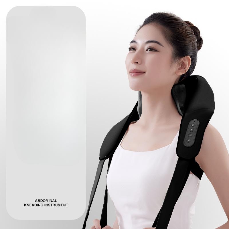 Cervical Massage Machine Multi Functional Neck and Shoulder Heat Apply Neck Pinch and Knead Clover Trapezius Muscle Shoulder and Neck Massager