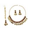 Popular European and American fashion jewelry, bohemian ethnic style neck chain earrings, temperament retro necklace set