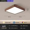 Modern LED Ceiling Lights Real Wooden Lamps For Bedroom Round&Square Solid Wood Acrylic Lampshade Fixture Lustre Indoor Lighting