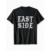 Европейские размеры Eastside Chicano Лос-Анджелес Восточный ЛА Графическая футболка для мужчин | Обычный крой, короткий рукав, с ярким принтом букв