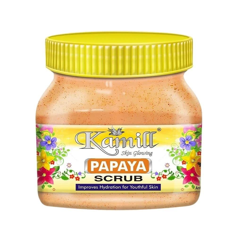 Kamill Papaya Scrub For Glowing Skin 500gm