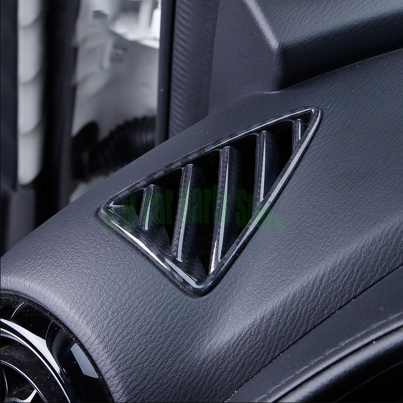 Для Mazda CX-3 CX3 2017 2018 хромированные аксессуары, вентиляционная панель для кондиционера, накладка, внутренние детали, карбон