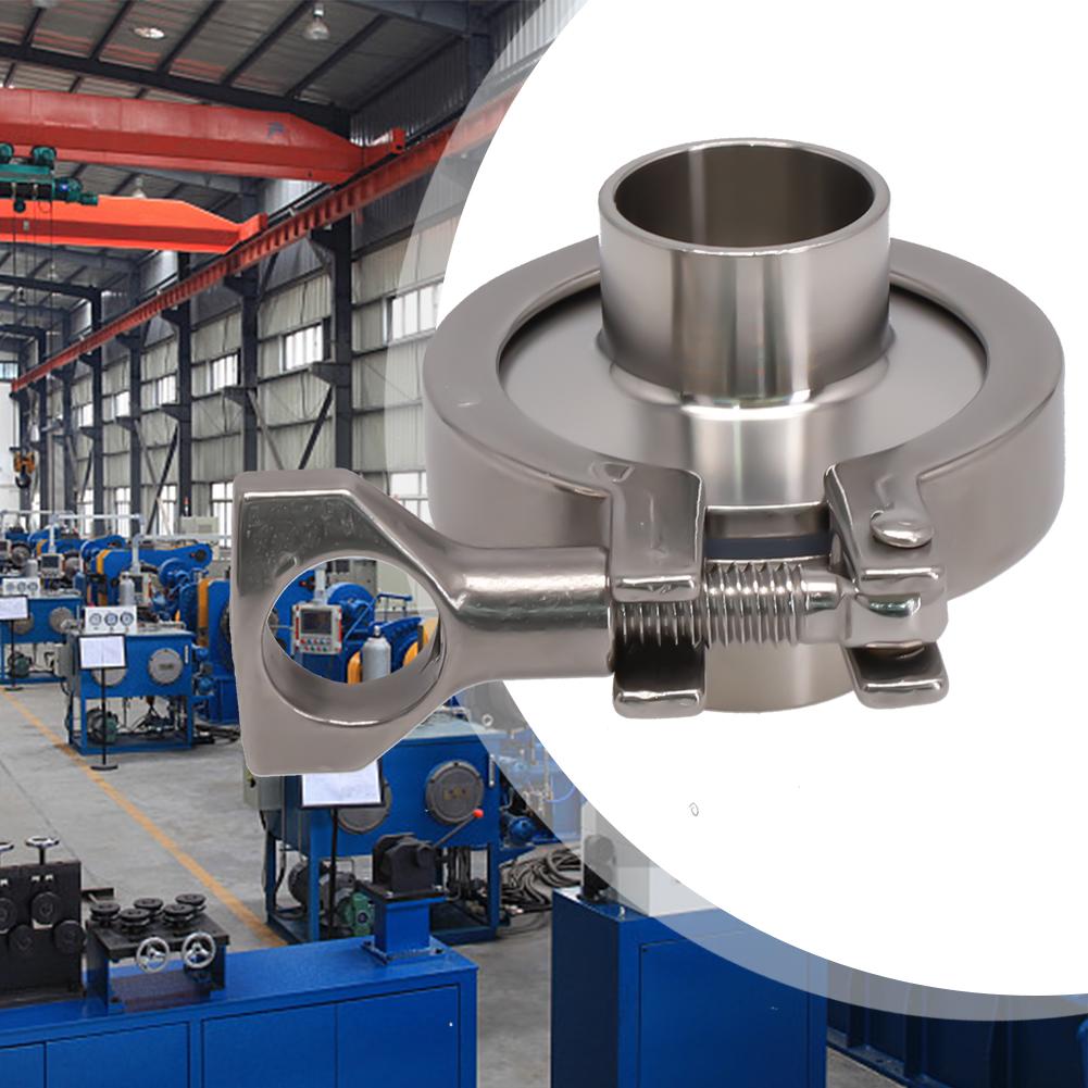 Фитинги для труб диаметром 19–102 мм, обжимное кольцо SS304, санитарная сварка