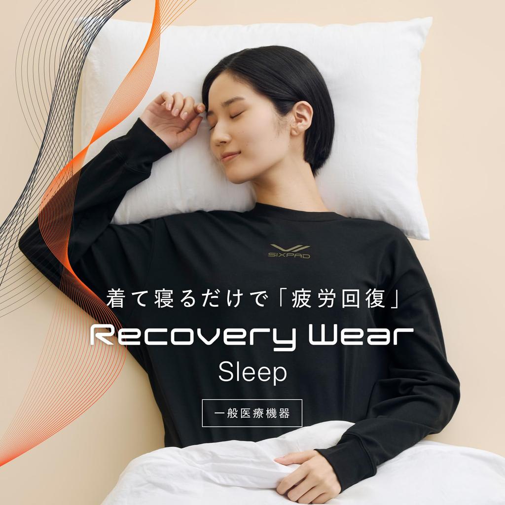 Эксклюзив от официального магазина Sixpad Recovery Wear Sleep Long Exclusive [SIXPAD] (Топы, JP, Алфавит, S, (Amazon Цвет темно-синий))