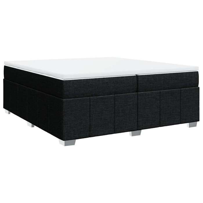 Maison Exclusive - Sommier à lattes de lit avec matelas Noir 200x200 cm Tissu