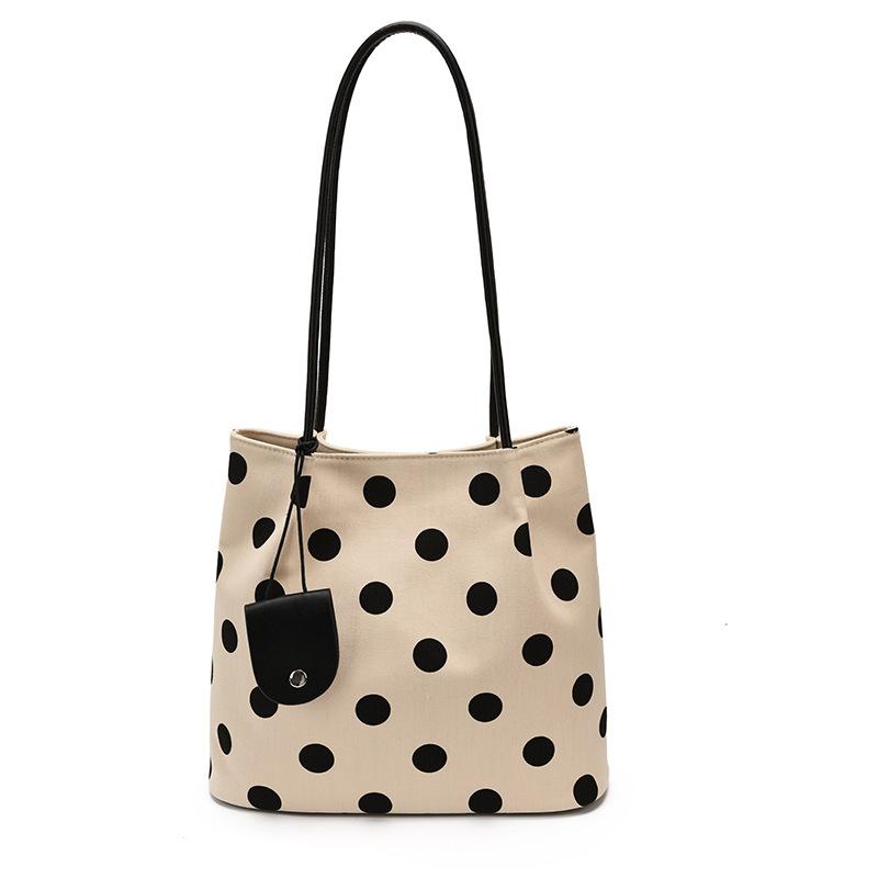 Summer New Polka Dot Bag Underarm Tote Bag Light Luxury Shoulder Bag Handbag Women'S High Value Foreign Style