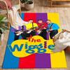 The Wiggles Band Performance Themed Anti-Slip Rugs - Polyester Home Decor, Suitable for Bedrooms, Living Rooms, Doorways, Studios, and Decorations