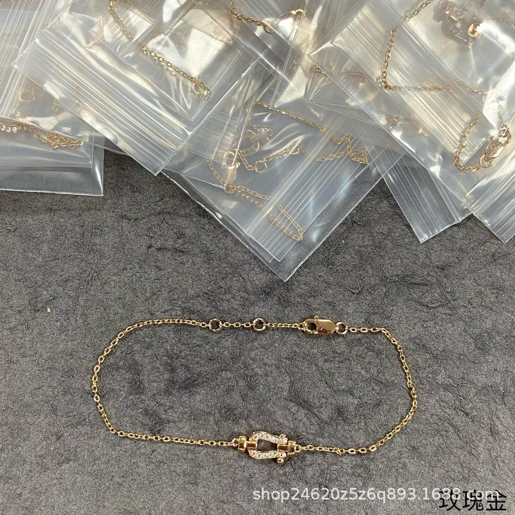 Набор necklaces и браслетов Fred Mini Horseshoe Buckle с бриллиантами – Роскошный подарок для девушки