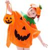 1pc Cute Pumpkin Clothing Kids Grament Costume Cosplay Clothes Trick Or Treat Halloween Party Decor Supply