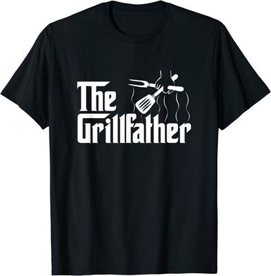 Футболка унисекс The Grillfather BBQ Grill Smoker Barbecue Chef