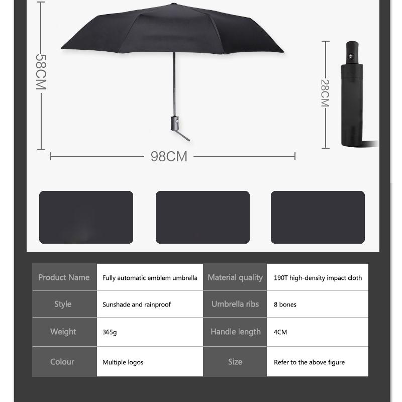 Portable Car Logo Umbrella Auto Folding Sunshade Windshield Umbrella For Volkswagen VW Jetta Golf Beetle EOS GTI MK4 MK5 MK6 MK7 zo2