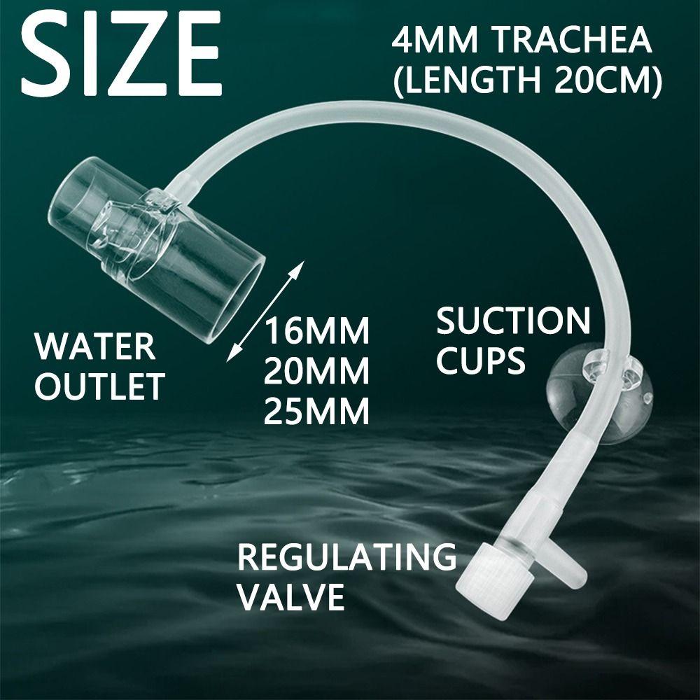 Акриловый Фильтр для Аквариума Выходное Отверстие Прозрачная Трубка Выхода Фильтра Увеличение Кислорода Практичный Съемный Выход Аэрации Аквариума