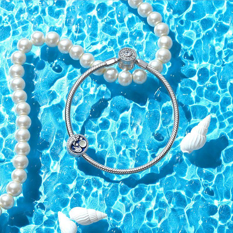 Новые Шармы Серии Океан Русалка Дельфин Парусник Бусина Подходят к Оригинальному Браслету Coppereuropeans Женские Украшения Подарок