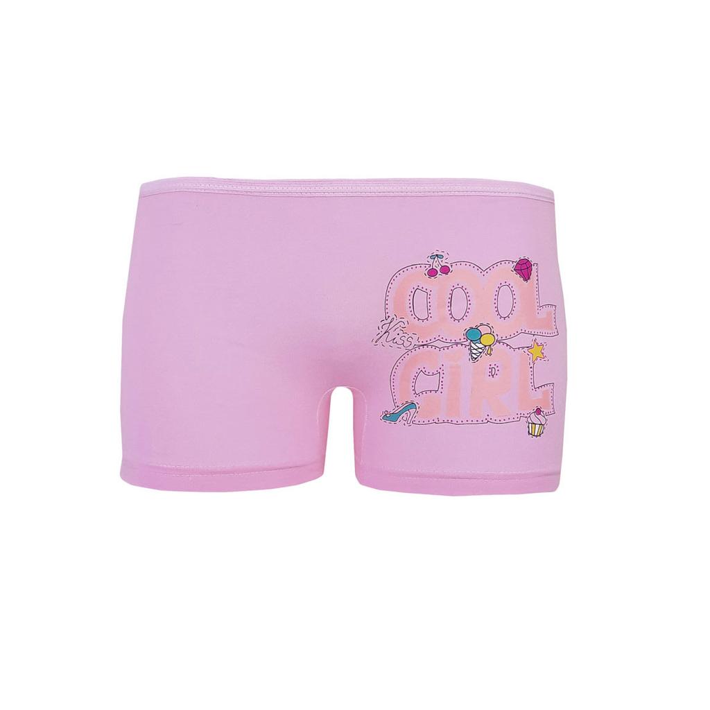10 шт., хлопковые трусы-боксеры для девочек с цветным принтом, веселые