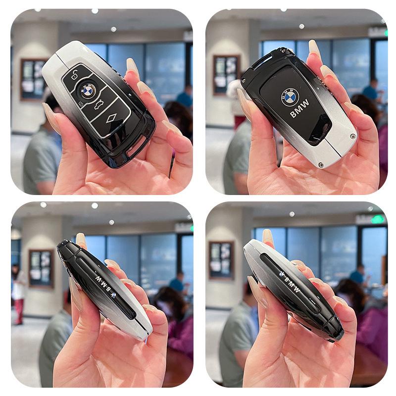 Совместимый корпус ключа для моделей BMW 1, 3, 5, 7 серий, X1, X2, X3, X5, iX3 и i3, плюс металлические пряжки 530 и 325Li.