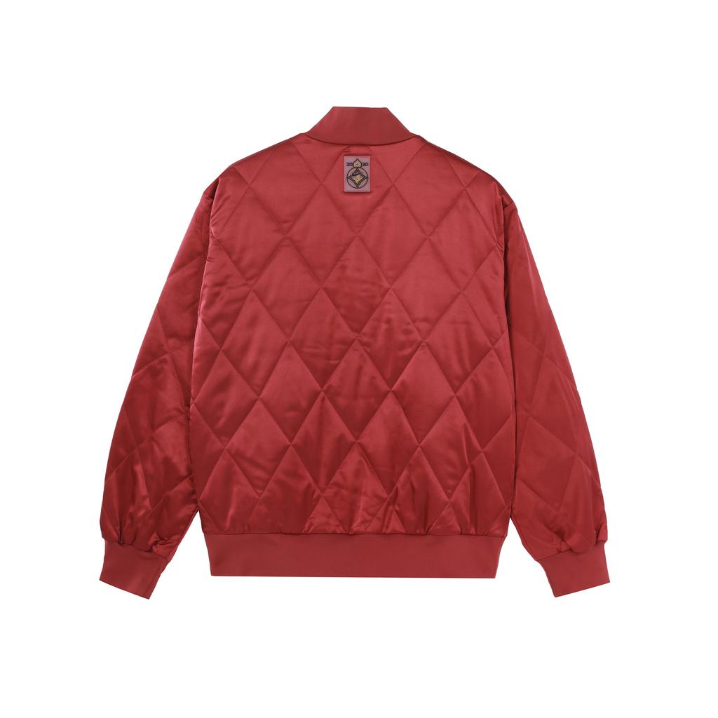 Nike Спортивная куртка из атласа с синтетическим наполнителем, однотонная, теплая, хлопковая, с бейсбольным воротником, зимние женские куртки цвета сандалового дерева и красного CU3664-617