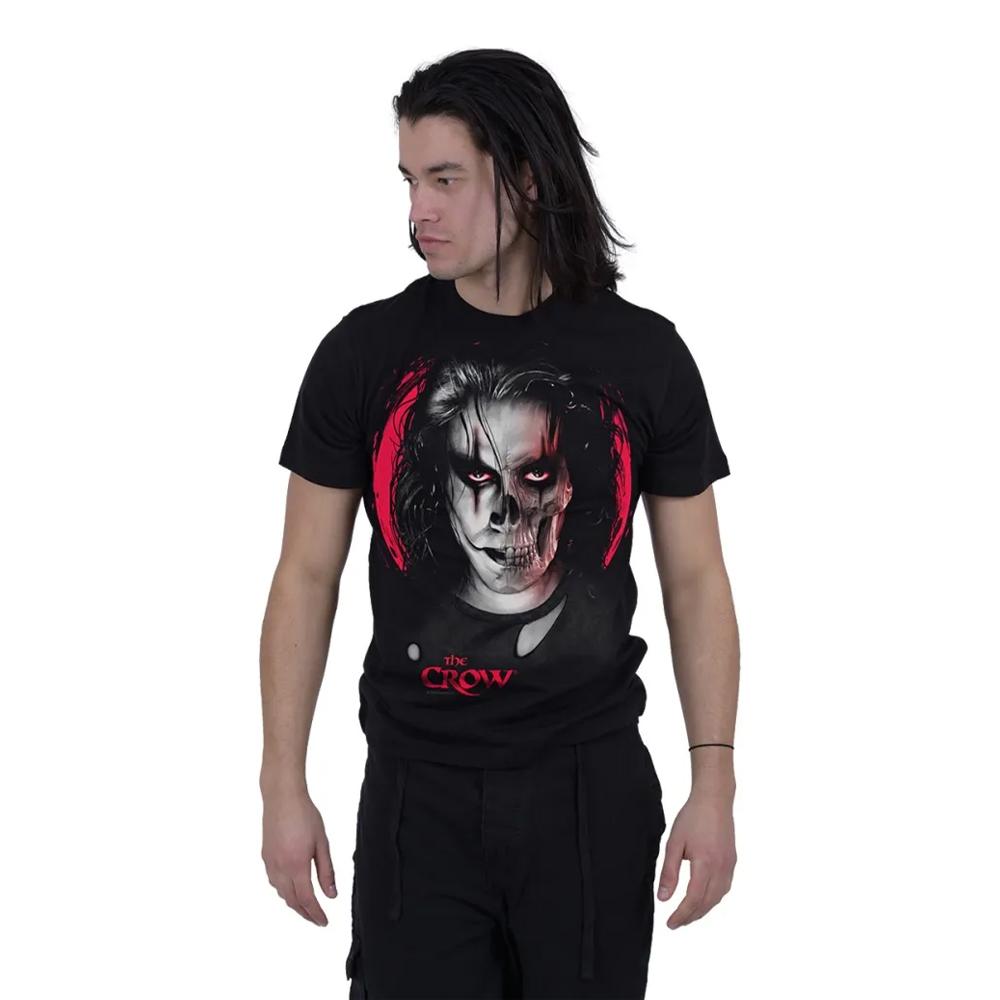 Spiral Direct Unisex Adult Skull Face The Crow T-Shirt