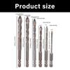 Высокоэффективный набор титановых сверл по стали для сверления металла, дерева, пластика 4 мм, 5 мм, 6 мм, 8 мм, 10 мм