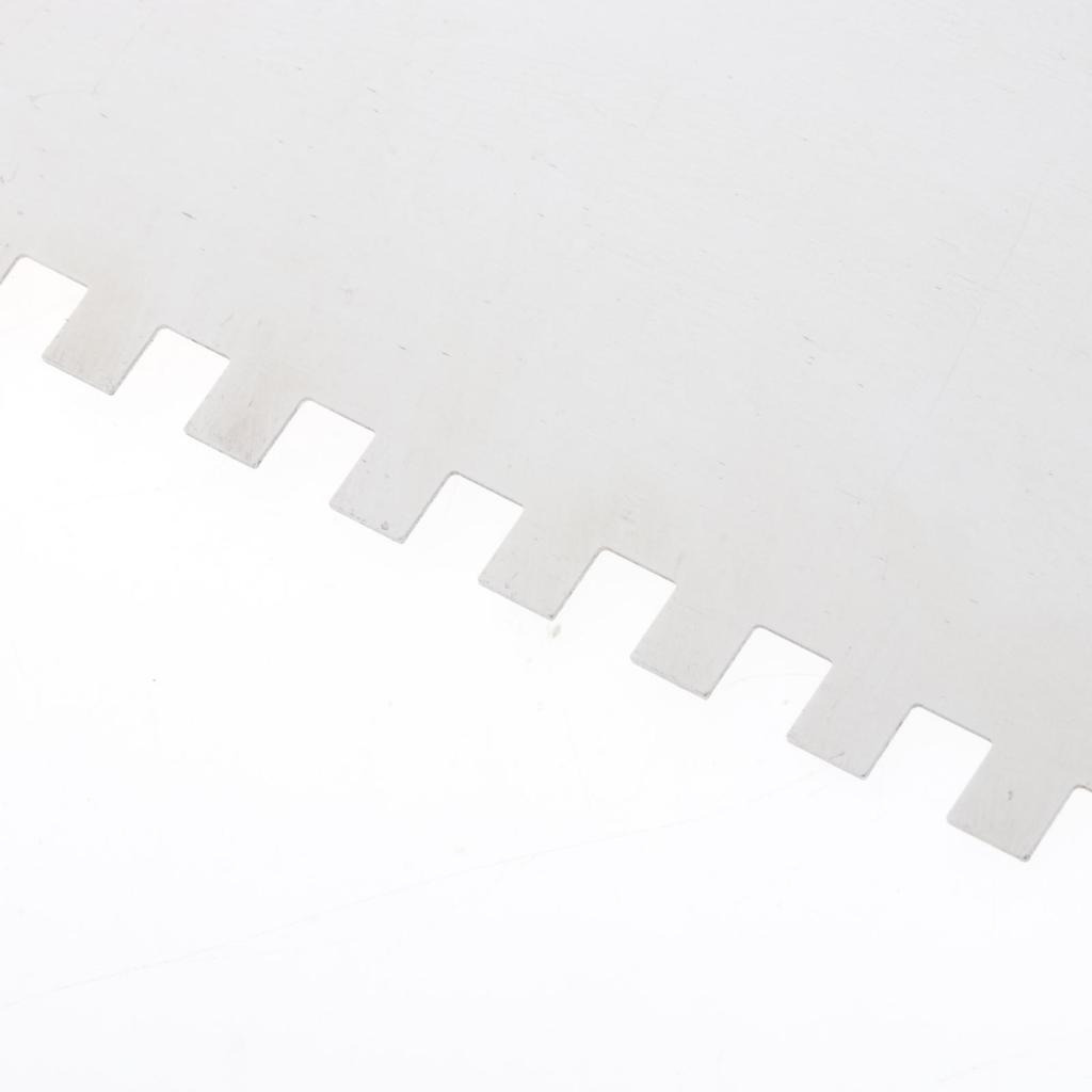 1 шт. Отделочный шпатель Инструменты для распределения затирки для стен Стальной шпатель Шпатель с насечками для шпатлевки Бетонный шпатель для гипсокартона Строительные инструменты