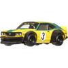 Hot Wheels Car Culture Japan Historics 4 Mazda RX-3 Vehicle Toy Mini Car Ages 3 and Up Yellow HRV84