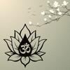 3D Lotus Mandala Metal Wall Art - Symbolic for Living Room, Classroom & Yoga Room. Wall Hanging with Lotus Design.