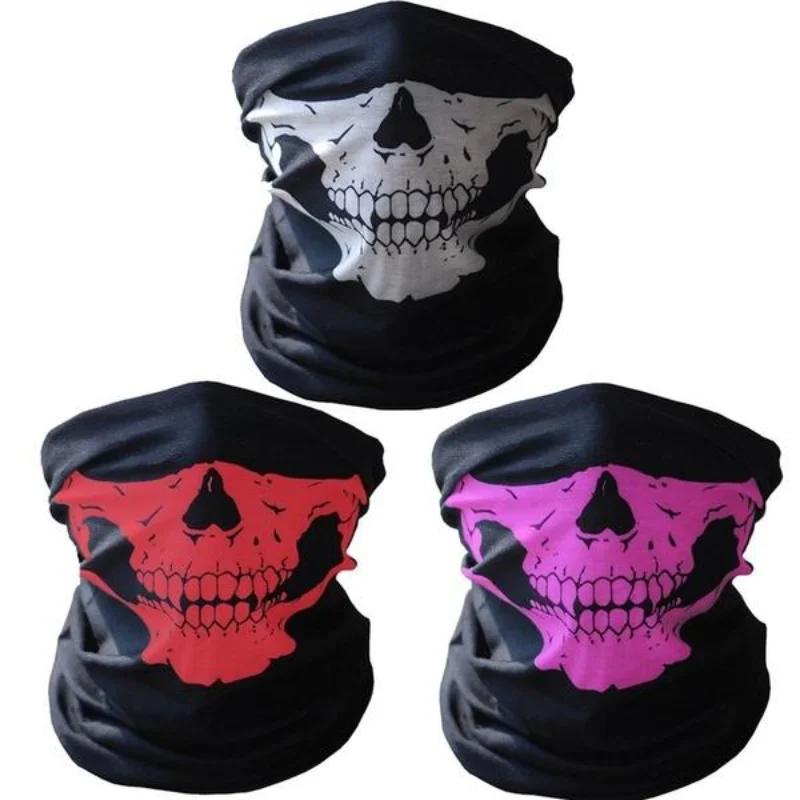 Волшебный тюрбан маска для верховой езды на открытом воздухе Спорт Тепло Хэллоуин Многофункциональный капюшон Разнообразие Череп Бесшовный тюрбан