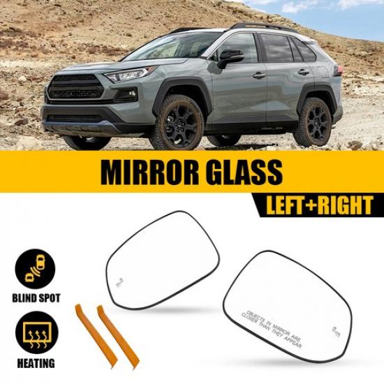 Driver/Passenger Side Mirror Glass Heated W/ Blind Spot For Toyota Rav4 -25