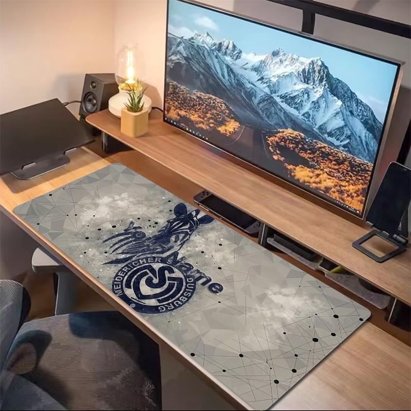 Msv Duisburg Custom Name Large Size Mouse Pad Large Gaming Table Cushion Non-slip Laptop Tablet Big Mousepad XXL Mat Mini PC Playmat With Lock edge