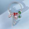 Элегантный рождественский браслет с Сантой и снежинками - Идеальный подарок для девушки