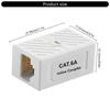 Сетевой разъем RJ45 Cat6 Cat6A Удлинитель Ethernet-кабеля Встроенный соединитель для домашнего офиса Для нескольких устройств