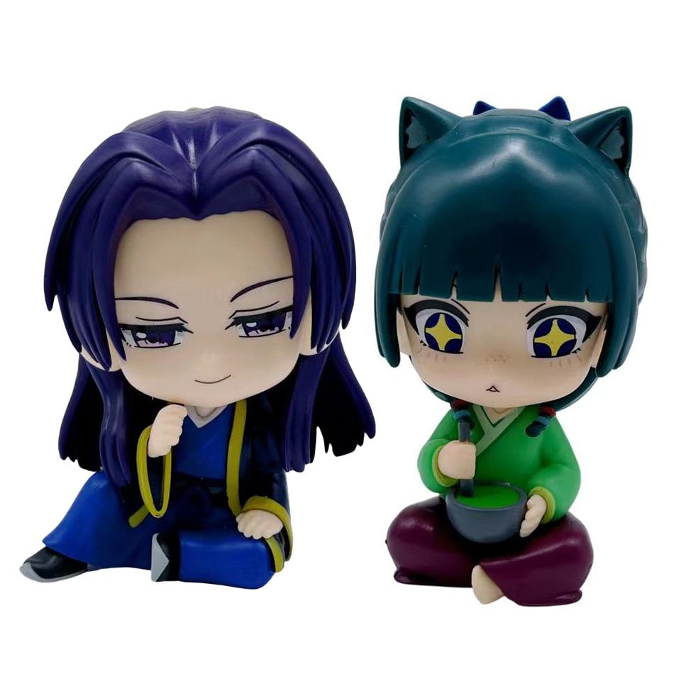 Новый Дневник аптекаря Маомао Джинши Мини-фигурка Аниме Периферия Кавайные Сидячие Игрушки Настольные Автомобильные Украшения Модель Подарки