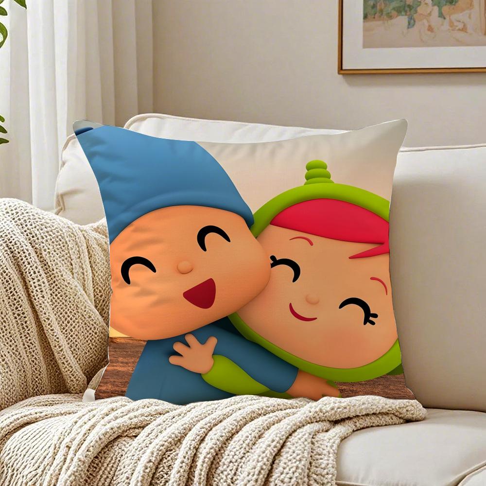 Милая мультяшная B-Boy-Girl-P-Pocoyo Наволочка Льняная Наволочка Мягкая Для Дивана Кровати Домашней Комнаты Декор