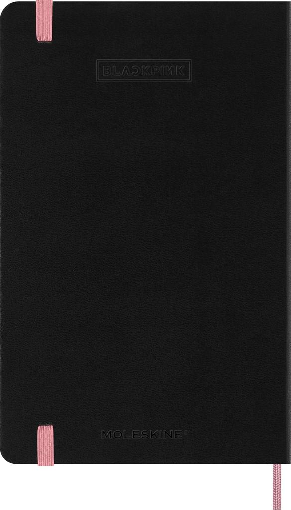 Moleskine x BLACKPINK Скетчбук Акварельные Карандаши Большой Размер x Розовый SKBNDL8279S8 + Набор из 5 Штук, (13см 21см), Твердый переплет,